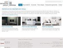 Tablet Screenshot of hafabathroomgroup.com